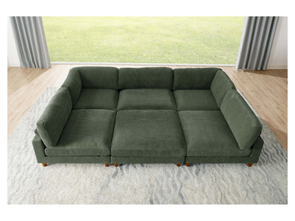 Modern Modular Sectional With Adjustable Back Support