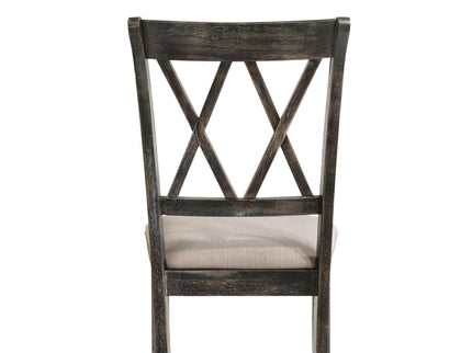 Claudia II - Weathered 7 Pieces Dining Room Set - Gray