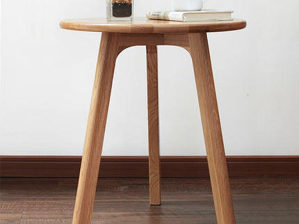 Round Small End Table, Side Table For Bedroom & Balcony
