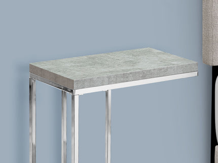 Accent Table, C - Shaped, Tempered Glass, Stylish Design Contemporary & Modern