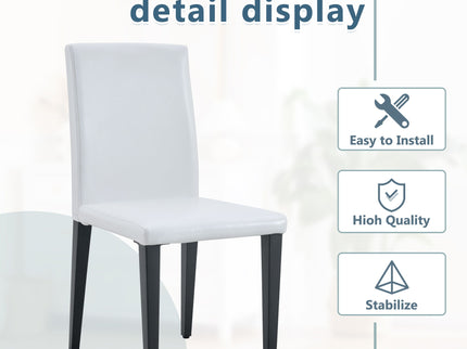 Versatile Dining Chairs With Comfortable Design And Metal Legs
