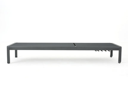 Outdoor Patio Chaise Lounge With 5 Reclining Positions