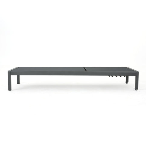 Outdoor Patio Chaise Lounge With 5 Reclining Positions