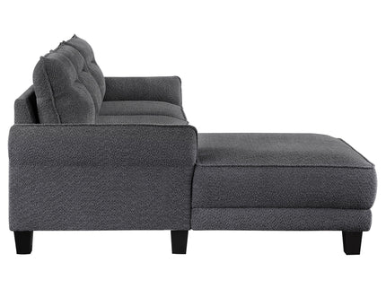 Verona - Loose Back Sectional Sofa - Gray