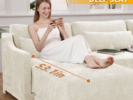 Elegant Sofa With Ergonomic Design And Lumbar Pillows