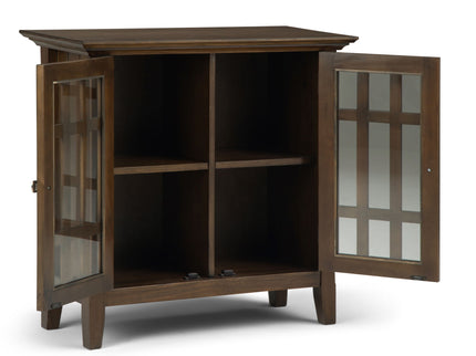 Bedford - Low Storage Media Cabinet - Rustic Natural Aged Brown