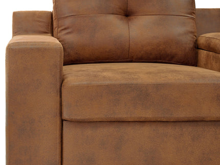 U - Shape Sectional Pull Out Bed With Console, Storage, And USB Charging