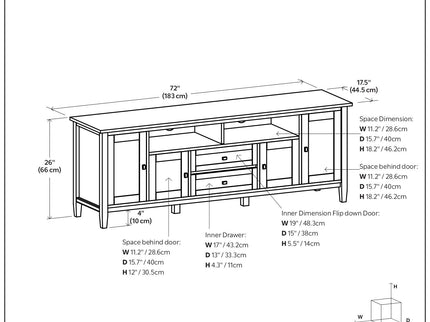 Warm Shaker - Handcrafted TV Media Stand