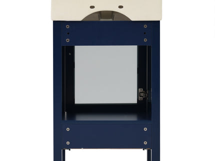 Bathroom Vanity With Ceramic Sink And Ample Storage, Ideal For Small Bathrooms