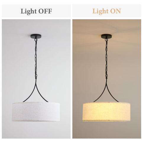 3 Light Drum Pendant Light