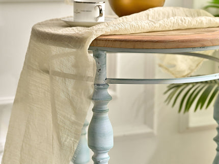 Round Top Carved Table For Living Room