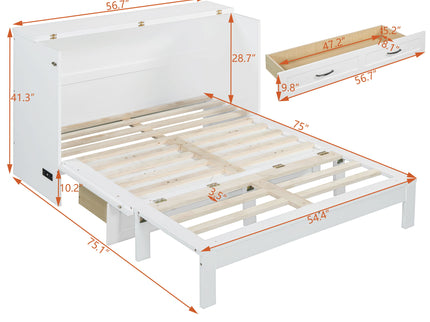 Murphy Bed With Large Drawers