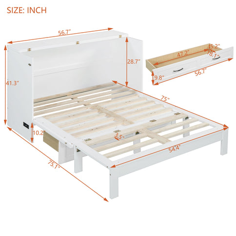 Murphy Bed With Large Drawers