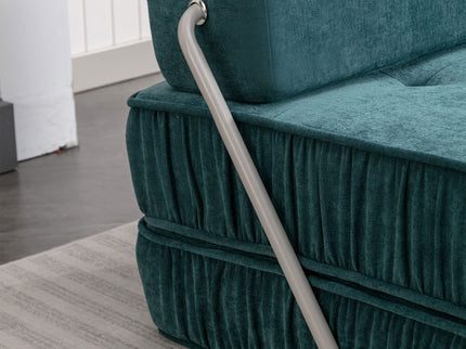 Folding Sofa With Removable Back Cushion, Convertible Futon Sleeper Chair