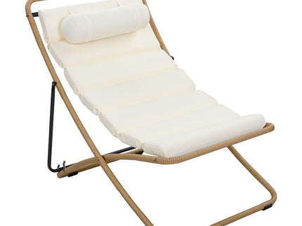 Outdoor Folding Chair With Adjustable Backrest (Set of 2)