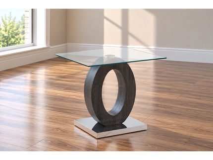 Tracker - End Table - Brown White