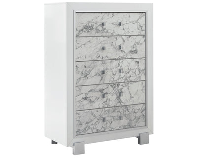 Skye - Marble Chest - White