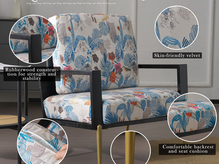 Modern Armchair With Solid Wood Frame