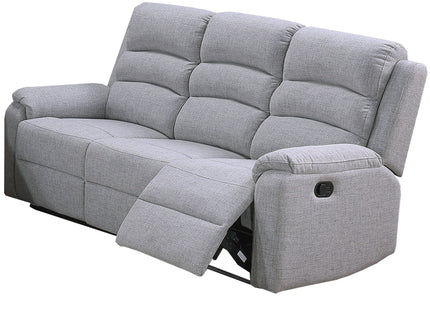 Motion Sofa 1 Piece Horizontal Tufting Cushion Backrest Upholstered Sofa - Beige