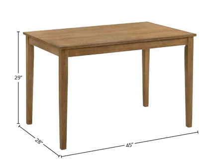 Kayee - 5 Pieces Pack Dining Set - Weathered Oak