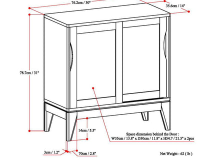 Harper - Low Storage Handcrafted Cabinet
