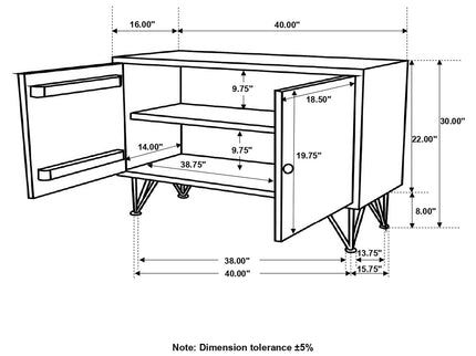 Eileen - 2 Door Storage Accent Cabinet