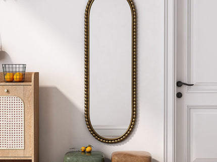 Oval Retro Mirror, Wall Hanging Mirror For Living Room