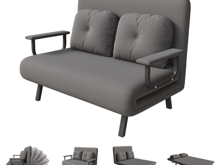 5 In 1 Convertible Sofa Bed For 2 With Adjustable Backrest