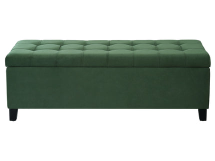 Upholstered Storage Ottoman Bench, Foot Rest For Bedroom