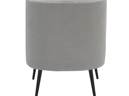 Fran - Contemporary Slipper Chair - Black / Light Gray