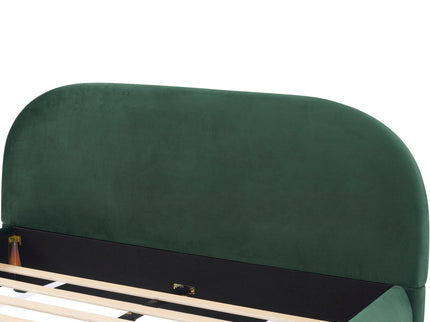 Upholstered Simple Modern Bedroom Bed With Curved Headboard