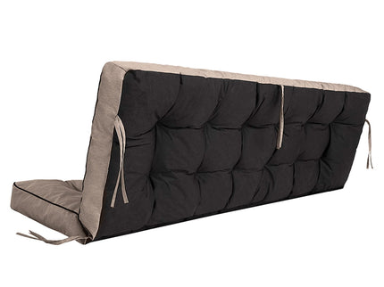 3 Seater Outdoor Porch Swing Cushion With Backrest, Waterproof