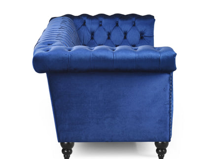 Chesterfield Style 3 Seater Sofa With Deep Button Tufting