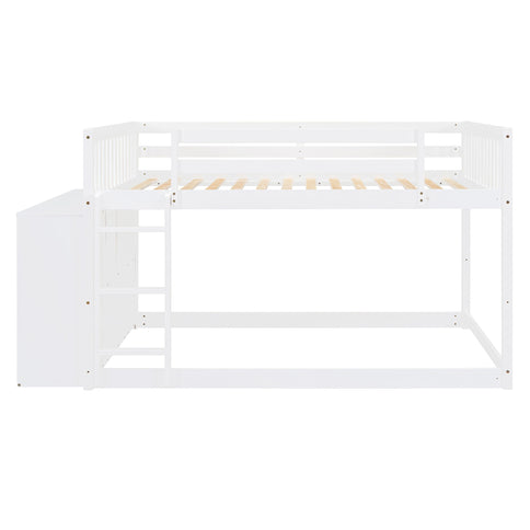 Bunk Bed With 4 Drawers And 3 Shelves