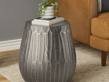 Nellie - Cast Aluminum Side Table - Black