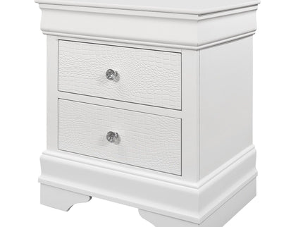 Shaker - 5 Pieces Bedroom Set With Crystal Inspired Tufted Headboard And LED Lighting