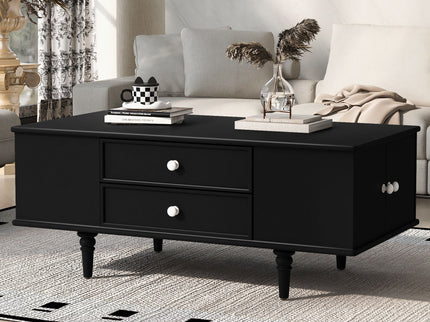 Modern Rectangle Coffee Table With Four Drawers