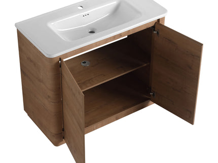 Freestanding Bathroom Vanity With Sink & 2 Soft Close Doors