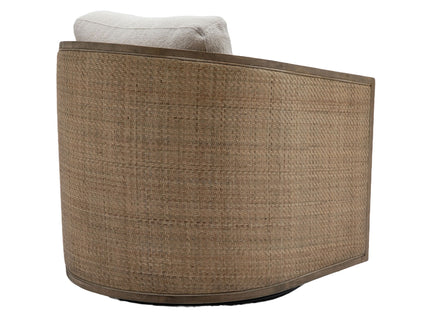 Barrel, Comfy Round Accent Sofa Chair With 360 Degree Swivel, Leisure Arm