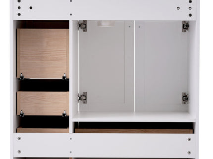 Shaker Free Standing Bathroom Vanity Cabinet With Sink, Soft Close Drawers, Soft Close Doors