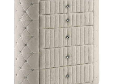 Santiago - 5 Drawer Chest Of Drawers - Ivory