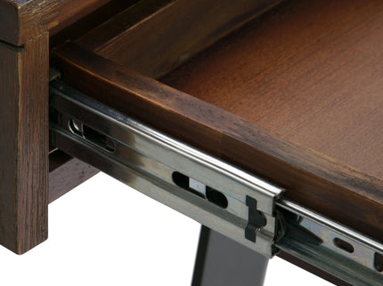 Lowry - Desk - Distressed Charcoal Brown