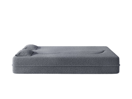 Modern Floor Sofa With 2 Pillows, Twin Size For Living Room