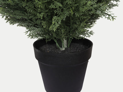 Realistic Artificial Cypress Tree, UV Resistant Indoor / Outdoor Topiary Plant For Decoration - Green Leaves