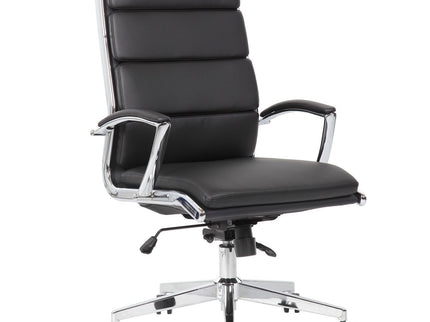 Office Chair, Breathable Mid Back Swivel Computer Chair With Foldable Armrest - Black