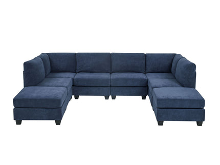Upholstered Modular Sectional With Removable Cushions