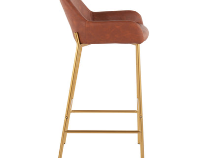 Daniella - Contemporary / Glam Fixed Height Bar Stool (Set of 2)