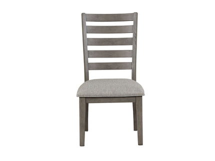 Side Dining Chair With Ladder Back (Set of 2) - Gray