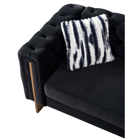 Chesterfield - Modern Tufted Living Room Sofa, 84.25''W Couch
