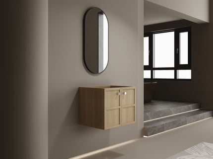 Modern Wall Mounted Bathroom Vanity With Soft Closing Doors